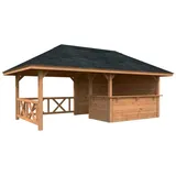 Palmako Bianca 5,88 x 3,00 m inkl. 6 Seitenteile Braun