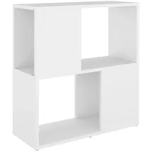 vidaXL Bücherregal Weiß 60x24x63 cm Holzwerkstoff