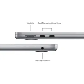 Apple MacBook Air M3 2024 13,6" 16 GB RAM 512 GB SSD 10-Core GPU Space Grau