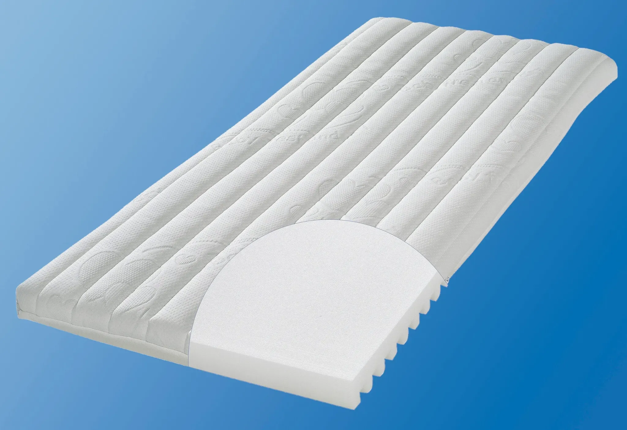 Kaltschaummatratze JULIUS ZÖLLNER "Climatix Plus", Baby, Gr. 1 (0 kg - 65 kg), 5cm, Polyester Bezug, Material oben: Baumwolle,Polyamid,Polyester Material unten: Baumwolle,Polyester,Polyamid, B/L: 40cm x 90cm, 1 Stk., weiß, Bezug (oben): 36% Baumwolle, 34% Polyamid, 30% Polyester. Bezug (unten): 36% Baumwolle, 34% Polyamid, 30% Polyester, Matratzen, für die Wiege, Größe: 40x90 cm