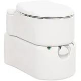 vidaXL Camping-Einbautoilette Weiß 24+17 L