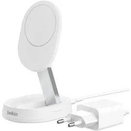 Belkin BoostCharge Pro - Kabelloses Aufladen, 1,5 m, Weiß AC, Schnellladung Drinnen,