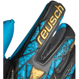 Reusch Torwarthandschuhe Attrakt Aqua Finger Support Gold/Schwarz/Mehrfarbig 9,5