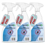 Insigo Milben-Spray 3x500ml | Hausstaubmilben bekämpfen | Milbenspray für Matratzen | Milben-Mittel für Innen & Aussen, Wasserbasis, Geruchlos