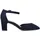 TAMARIS Damen Pumps mit Blockabsatz, blau, 42 EU