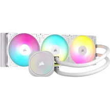 Corsair Nautilus 360 RS ARGB CPU-Flüssigkeitskühler – 360mm AIO – Geräuscharm – Direkter Mainboard-Anschluss – Intel LGA 1851/1700, AMD AM5/AM4 – 3X RS120 ARGB-Ventilatoren Inbegriffen – Weiß