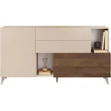 Home Affaire Sideboard Monaco 181 x 94 x 42 cm Beige / Weiß