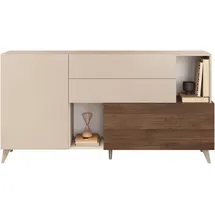 Home Affaire Sideboard Monaco 181 x 94 x 42 cm Beige / Weiß