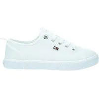 Tommy Hilfiger Vulc. Canvas Sneaker Damen Leinenschuh in Weiß, 40 - 40