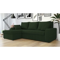 MIRJAN24 Ecksofa Kris Cord, mit Schlaffunktion und zwei Bettkasten, L-Form mit Kissen-Set, L: 238 cm grün