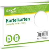RNK Karteikarten 114760 - DIN A6, blanko weiß, 100 Karten