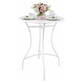 Hti-Living Gartentisch Oleander 55 x 55 x 68 cm Weiß