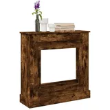 vidaXL Kaminumrandung Räuchereiche 90x30x90 cm Holzwerkstoff