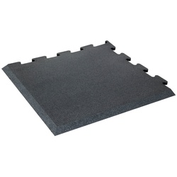 TRENDY SPORT Bodenmatte Rubber Interlocking Flooring Fina 1100 Eckstück schwarz 2,0 cm