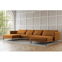 Fun Möbel Wohnlandschaft U-Form Sofa AGADA in Stoff Verita
