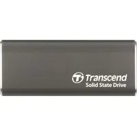 Transcend ESD265C Portable, USB 10Gbps, Type-C 1 TB Externe SSD, Grau