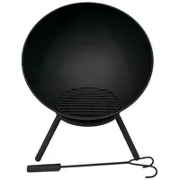 Jet-Line Feuerschale Navaro schwarz lackiert Feuerstelle Feuerkorb