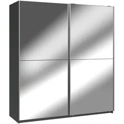 Schwebetürenschrank QUEEN - grau