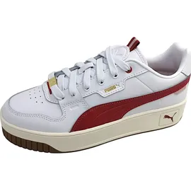 Puma Carina Street Lux Damen Plateau-Sneaker Weiß/Gold 40