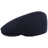 Flat Cap Herren Schirmmütze Sportmütze Wolle Made in Italy blau 56