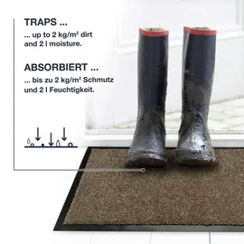 WohnDirect Fußmatten für Innen & Außen TÜRMATTE 1 in Petrol 58x180 cm