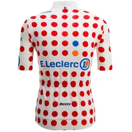 Santini SMS Santini Tour De France Polka Dot 2025 Kurzarm-radtrikot - White / Red - L