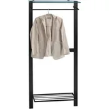 M2 Kollektion Wandgarderobe Valencia 80 x 190 x 33 cm Schwarz