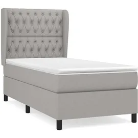vidaXL Boxspringbett 100 x 200 cm Hellgrau