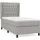 vidaXL Boxspringbett 100 x 200 cm Hellgrau