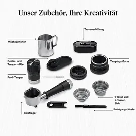 De'Longhi DELONGHI La Specialista Touch EC9455.M - Steuerung per Touchscreen, 8 voreingestellte Kaffee-Rezepte, Cold Brew, Espressomaschine Edelstahl/Schwarz