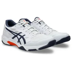 Indoorschuh ASICS "GEL-ROCKET 11", Gr. 44, weiß, indigo fog, Synthetik, Textil, sportlich, Schuhe