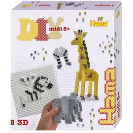 Hama Geschenkpackung 3D Safari Bügelperlen 2500 Stück