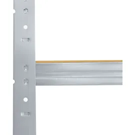 shelfplaza HOME 190x90x60 cm Werkbank Regal in verzinkt mit 6 Böden und 145 kg Traglast pro Boden