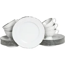 CreaTable Maria Theresia Kaffeeservice 18-tlg. weiß