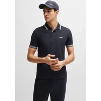 BOSS GREEN Poloshirt »Paddy«, mit kontrastfarbenen Streifen am Kragen, Gr. XL, darkblue402, , 15379534-XL