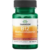 Swanson Vitamin B-12 Methylcobalamin Cherry Tabletten 60 St.