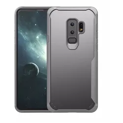 Handytasche für Samsung Galaxy S9 Full Panzer Case Schutz Hülle Cover Grau