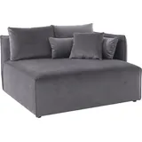 andas Ottomane »Nöre«, kurzes Lounge-Modul - zum Zusammenstellen, Breite 138 cm, Tiefe 128 cm grau