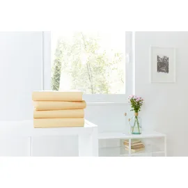 H. G. Hahn Spannbettlaken Mako-Jersey 90-100 x 200 cm orange