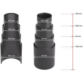 BAUHELD BAUHELD® Staubsaugeradapter Schwarz 1 Stück