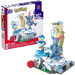 Mattel HKT20 - Mega - Pokémon - Bauset, Schneetag, 183 Teile