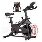 ROBORE Heimtrainer CBE20 Speedbike, 136 Belastbarkeit, leise& komfortable, mit Tablet-Halterung, für 140-190 cm, 0-100% Magnetischer Widerstand schwarz