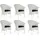 SonnenPartner Cayman Gartenstuhl 69 x 65 x 80 cm grau/weiß 6 St.