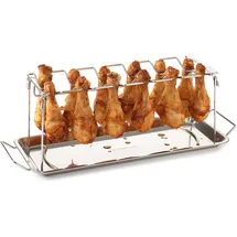 barbecook Hähnchenschenkelhalter universell Edelstahl Silber/Weiß