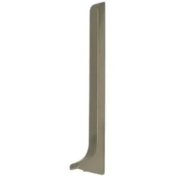 Endkappen rechts Sockelleiste Aluminium titan (H= 80 mm)