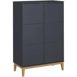 OTTO home Highboard 80 x 121 x 41 cm grau