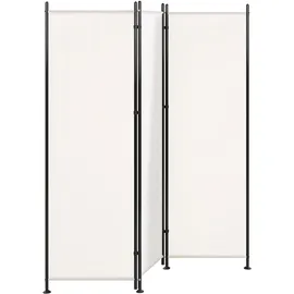 Beliani Raumteiler 3-teilig NARNI Weiß 160 cm 170 cm