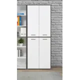 mömax Mehrzweckschrank in Grau/Weiß