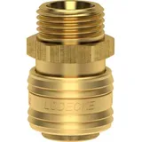 Lüdecke Schnellverschlusskupplung NW 7,2mm, Messing, Serie ES, AG G1/4