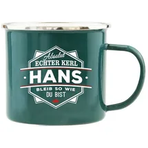 Hti-Living Echter Kerl Emaille Becher Hans